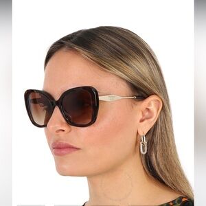 Prada Butterfly 03YS 53mm Black/ Grey Gradient Sunglasses